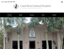Tablet Screenshot of canalroadanimalhospital.com